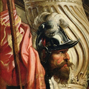 A Guard, Fragment of "The Holy Trinity Adored by the Gonzaga family, (oil on canvas)