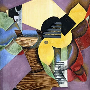 Guitar, 1913 (oil and papier colle on canvas)