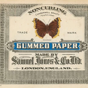 Gummed Paper, made by Samuel Jones & Co Ltd, London (coloured engraving)