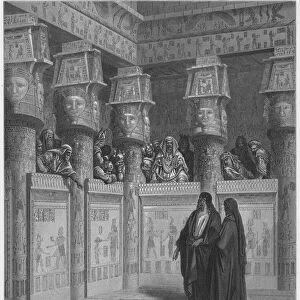Gustave Dore Bible: Moses and Aaron before Pharaoh (engraving)