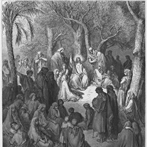 Gustave Dore Bible: The Sermon on the Mount (engraving)