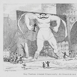 Guy Fawkes treated classically, An unexhibited cartoon (engraving)