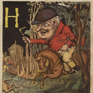 H is for hunter (colour litho)