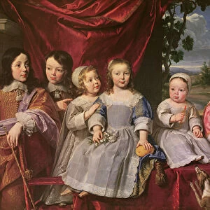 The Habert de Montmort Children, 1649 (oil on canvas)