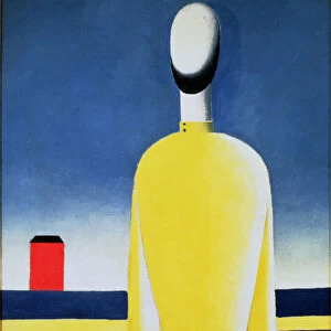 Half-figure in a Yellow Shirt, 1928-32 (oil on canvas)