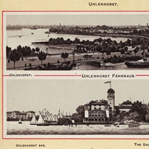 Hamburg: Uhlenhorst; Uhlenhorst Fahrhaus (litho)