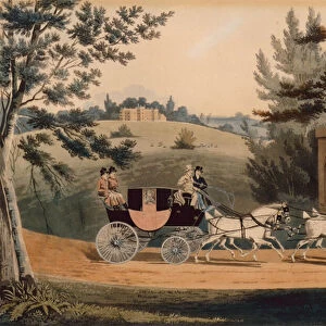Four in Hand (coloured engraving)