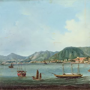Harbour at Hong Kong, c. 1830-40 (oil on canvas)