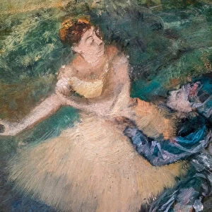 Harlequin and Colombine (detail). Around 1895. Oil on wood