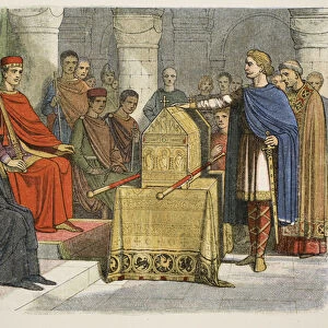 Harold II swears fidelity to Duke William of Normandy, 1066