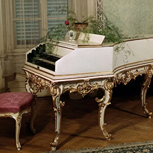Harpsichord of Austrian composer Wolfang Amadeus Mozart (1756-1791