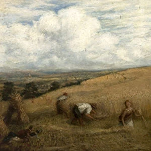 Harvesting, 1857 (oil on canvas)