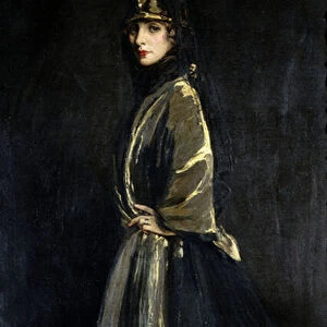 Hazel in Black and Gold, 1916 (oil on canvas)