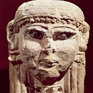 Head of the goddess Ishtar, from Amman, Jordan (stone)