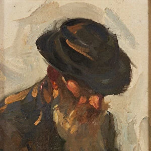 Head Of Isaac Walter, Grasmere, 1912 (oil on canvas on board)