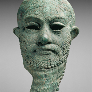 Head of a ruler, c. 2300-2000 BC (copper alloy)