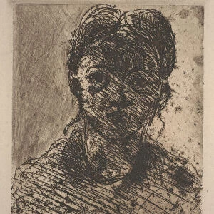 Head of a Young Girl, 1873 (etching)