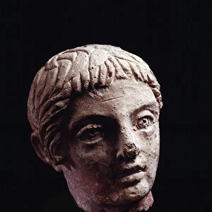 Head of a young man from the pediment of the Belvedere temple, Orvieto