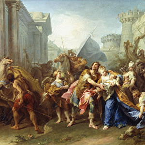 Hector Taking Leave of Andromache, 1727 (oil on canvas)
