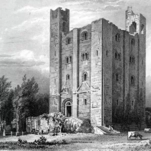 Hedingham Castle, Essex, engraved by John Carr Armytage, 1832 (engraving)