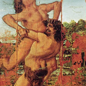 Hercules and Antaeus, 1478 (tempera on panel) (see also 162310)