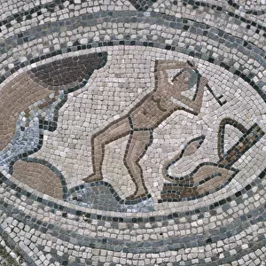 Hercules and the Augean Stables, from the floor of The House of Hercules