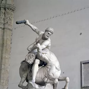 Hercules Killing the Centaur (marble) (see also 353892 & 94)