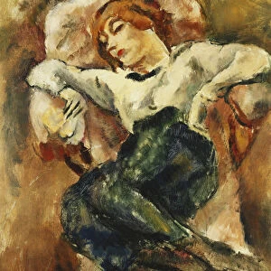 Hermine Resting; Hermine Reposant, 1916 (oil on board)