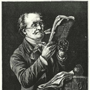 Herr Herman, the Editor (engraving)