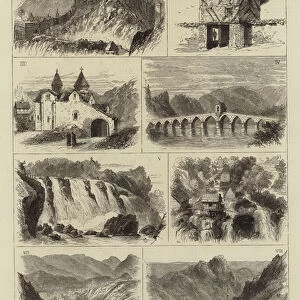 The Herzegovinian Insurrection, Sketches in Bosnia (engraving)