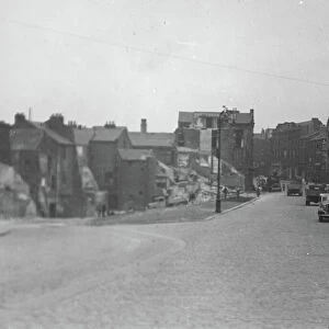 High Street East in Sunderland during demolition work in the 1930s (b / w photo)