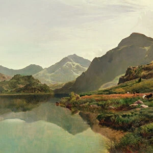 A Highland Loch Scene (oil on canvas)