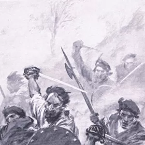 The Highlanders at the Battle of Killiecrankie, illustration from