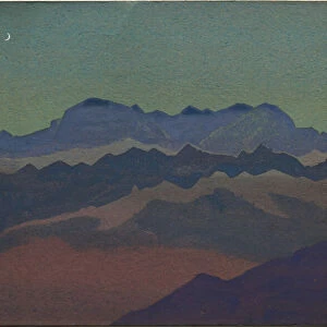 Himalayas, near Sandakphu, 1936 (tempera on cardboard)