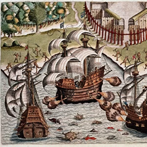 History of America: "Battle between the Portuguese fleets