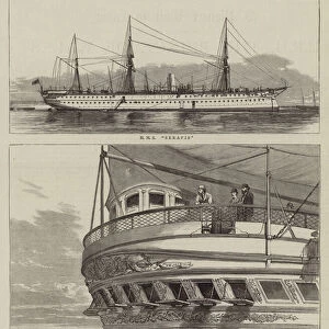 HMS "Serapis"(engraving)