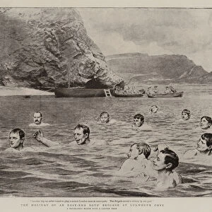The Holiday of an East-end Boys Brigade at Lulworth Cove (litho)