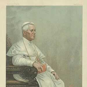 His Holiness Pius X (colour litho)