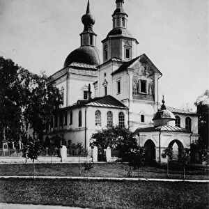 The Holy Danilov Monastery (monastere Danilov, monastere Saint-Daniel (Saint Daniel) in Moscow. Photoengraving by Scherer, Nabholz & Co. 1882. Institute for the History of Material Culture, St. Petersburg