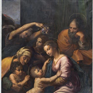 Holy Family of Francis I (oil on canvas)