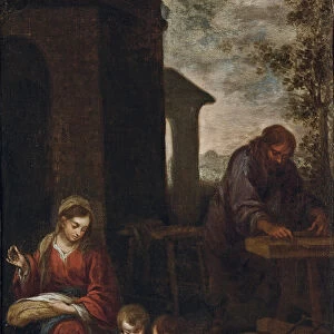 The Holy Family with the Infant St. John the Baptist, 1660-70 (oil on canvas)