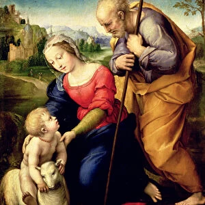 The Holy Family with a Lamb, 1507 (oil on panel)