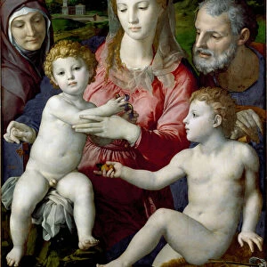 The Holy Family with Saint Anne and Saint John Child, 1550 (painting)