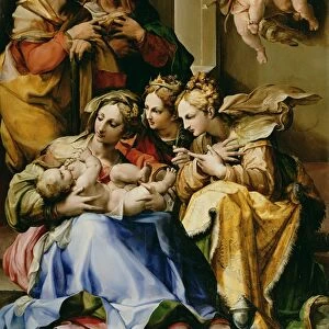 Holy Family with Saints Anne, Catherine of Alexandria, and Mary Magdalene, c. 1560-9