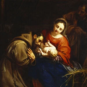 The Holy Family with St. Francis, 1665