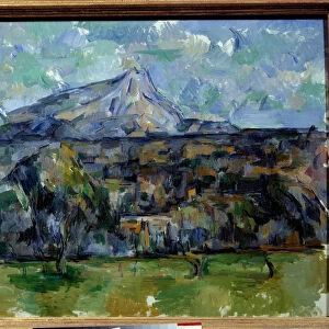 Holy Victory Mountain. Painting by Paul Cezanne (1839-1906), 1902