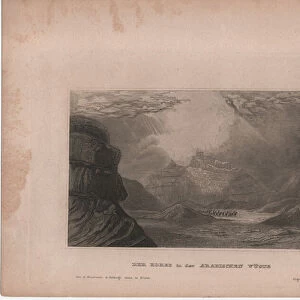 The Horeb in the Arabian Desert, 1837 (engraving)