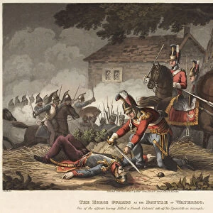 The Horse (Life) Guards at the Battle of Waterloo, one of the officers having killed a