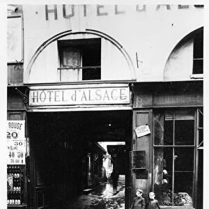 The Hotel d Alsace (b / w photo)