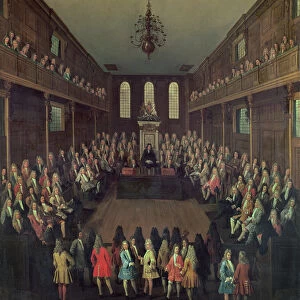 The House of Commons in Session, 1710 (oil on canvas)